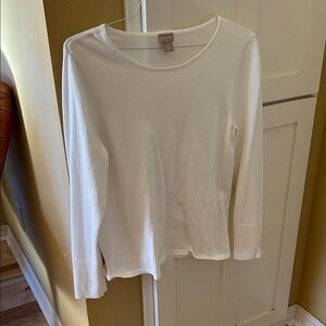 Chico's Ivory Long Sleeve Top